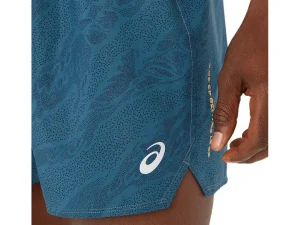 ASICS Kleding | Trail running>FUJITRAIL ALL OVER PRINT 5IN SHORT Magnetic Blue/Performance Black