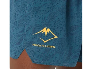 ASICS Kleding | Trail running>FUJITRAIL ALL OVER PRINT 5IN SHORT Magnetic Blue/Performance Black