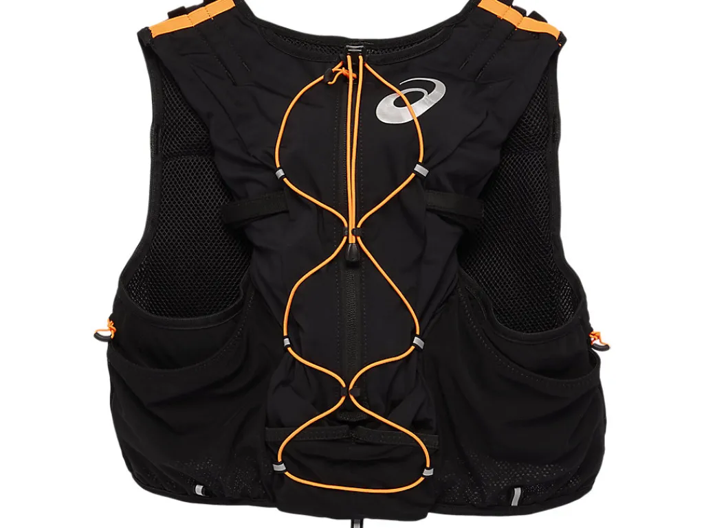 fujitrail_hydration_vest__0.webp ASICS Kleding | Trail running>FUJITRAIL HYDRATION VEST 7L Performance Black/Shocking Orange