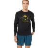 ASICS Kleding | Trail running>FUJITRAIL LOGO LS TOP Performance Black/Carbon/ Fellow Yellow