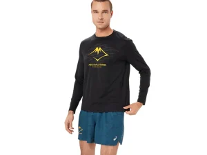ASICS Kleding | Trail running>FUJITRAIL LOGO LS TOP Performance Black/Carbon/ Fellow Yellow