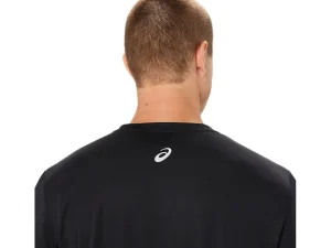 ASICS Kleding | Trail running>FUJITRAIL LOGO LS TOP Performance Black/Carbon/ Fellow Yellow