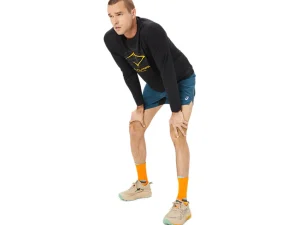ASICS Kleding | Trail running>FUJITRAIL LOGO LS TOP Performance Black/Carbon/ Fellow Yellow