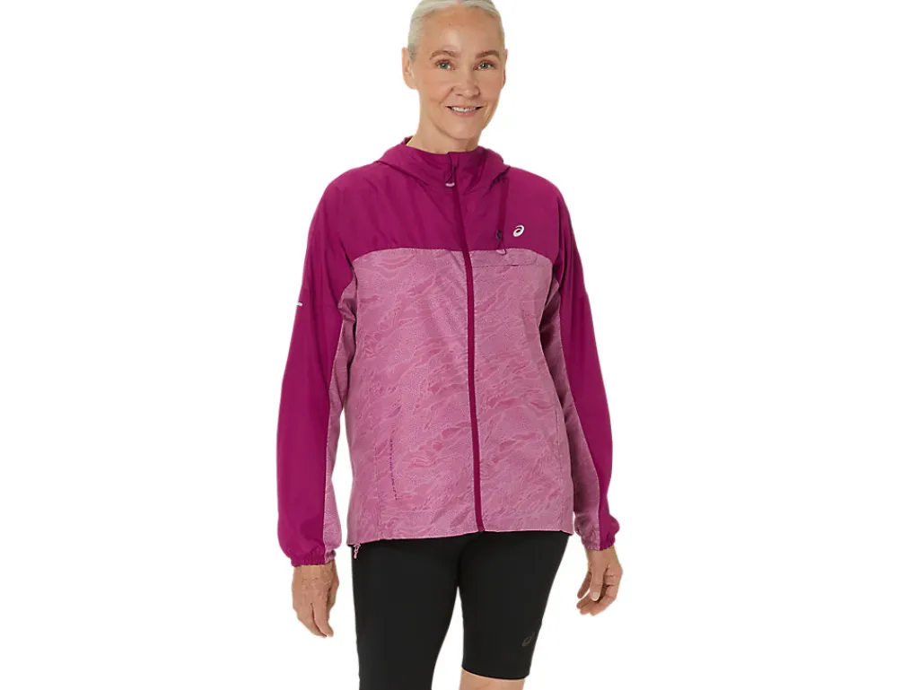 fujitrail_packable_jacket_0-1.webp ASICS Kleding | Trail running>FUJITRAIL PACKABLE JACKET Soft Berry/Blackberry
