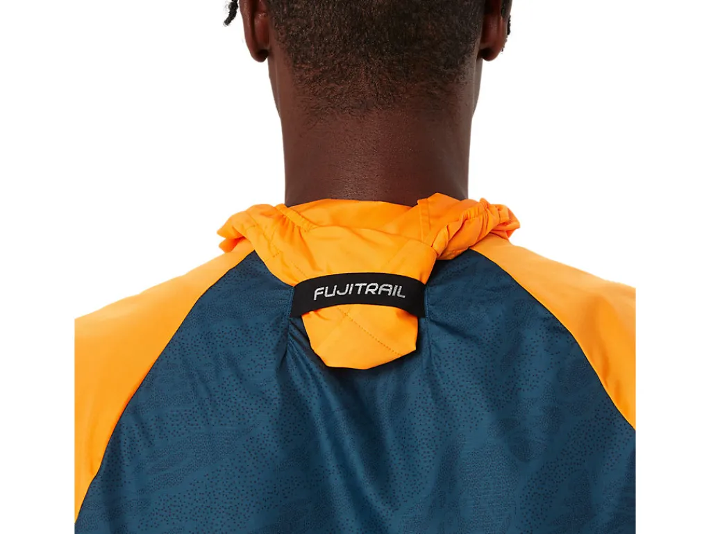 fujitrail_packable_jacket_10.webp ASICS Trail running | Kleding>FUJITRAIL PACKABLE JACKET Fellow Yellow/Magnetic Blue
