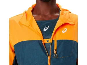 ASICS Trail running | Kleding>FUJITRAIL PACKABLE JACKET Fellow Yellow/Magnetic Blue