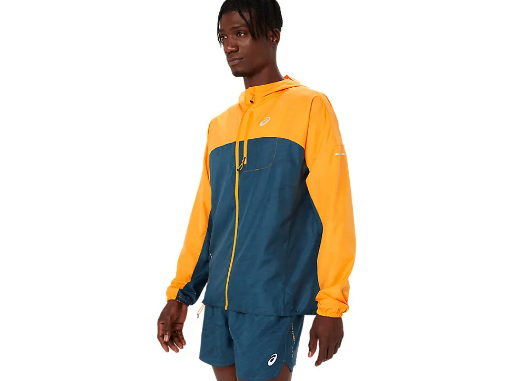 fujitrail_packable_jacket_2.webp ASICS Trail running | Kleding>FUJITRAIL PACKABLE JACKET Fellow Yellow/Magnetic Blue