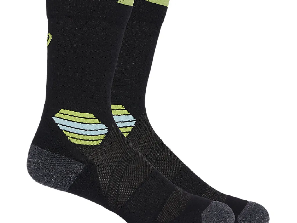 fujitrail_run_sock_0-2.webp ASICS Kleding | Trail running>FUJITRAIL RUN SOCK Performance Black/Illuminate Green