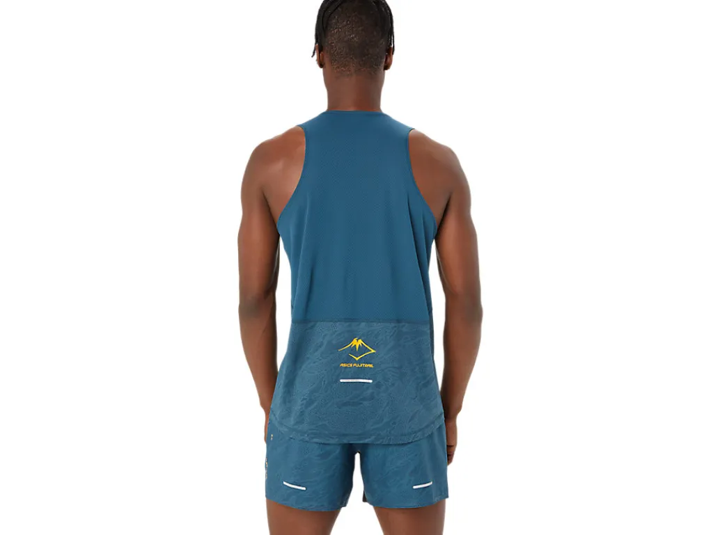 fujitrail_singlet_1.webp ASICS Kleding | Trail running>FUJITRAIL SINGLET Magnetic Blue