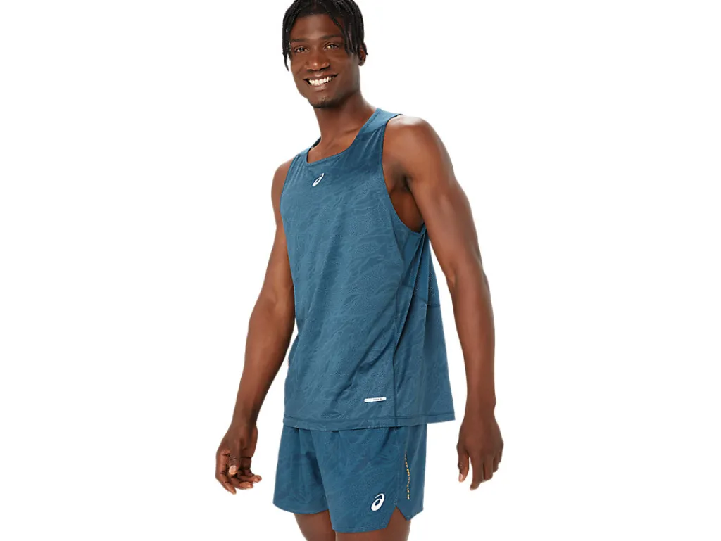 fujitrail_singlet_2.webp ASICS Kleding | Trail running>FUJITRAIL SINGLET Magnetic Blue