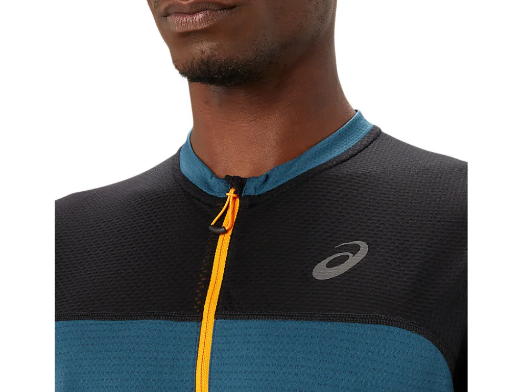 fujitrail_ss_top_4.webp ASICS Kleding | Trail running>FUJITRAIL SS TOP Magnetic Blue/Performance Black