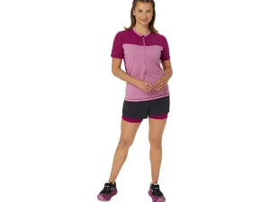 ASICS Kleding | Trail running>FUJITRAIL SS TOP Soft Berry/Blackberry