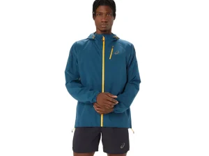 ASICS Kleding | Trail running>FUJITRAIL WATERPROOF JACKET Magnetic Blue