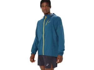 ASICS Kleding | Trail running>FUJITRAIL WATERPROOF JACKET Magnetic Blue
