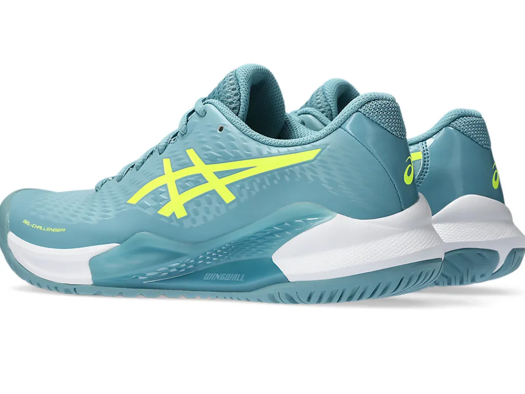 gelchallenger__2-4.webp ASICS Tennisschoenen | Tennis>GEL-CHALLENGER 14 Gris Blue/Safety Yellow