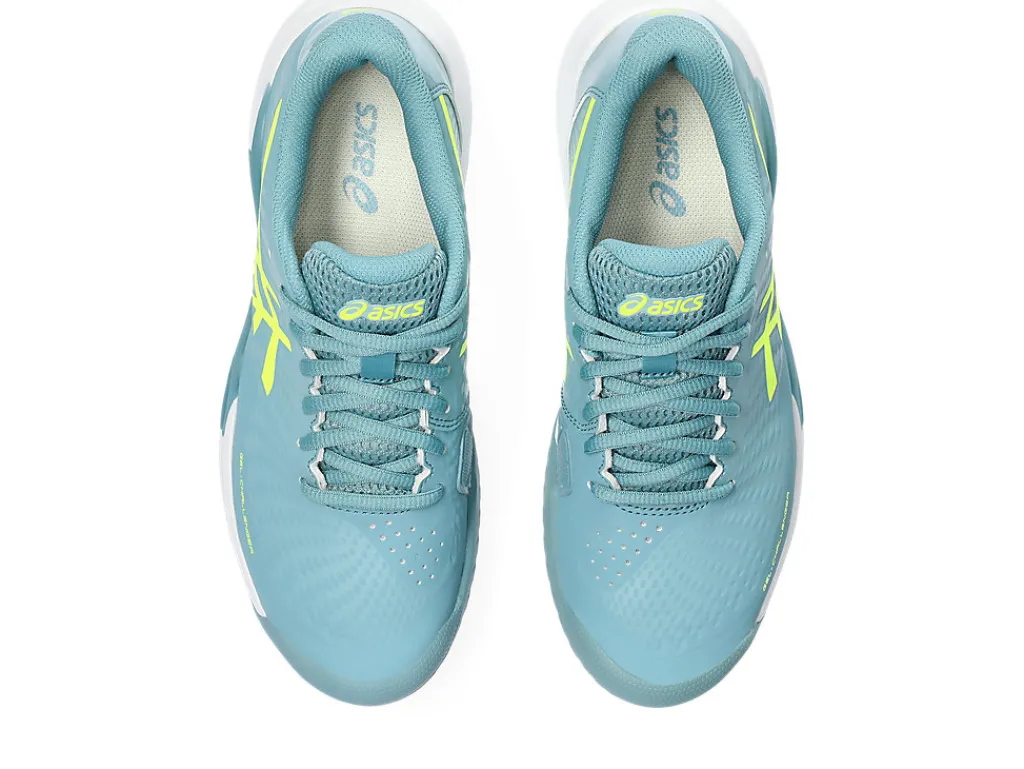 gelchallenger__5-4.webp ASICS Tennisschoenen | Tennis>GEL-CHALLENGER 14 Gris Blue/Safety Yellow