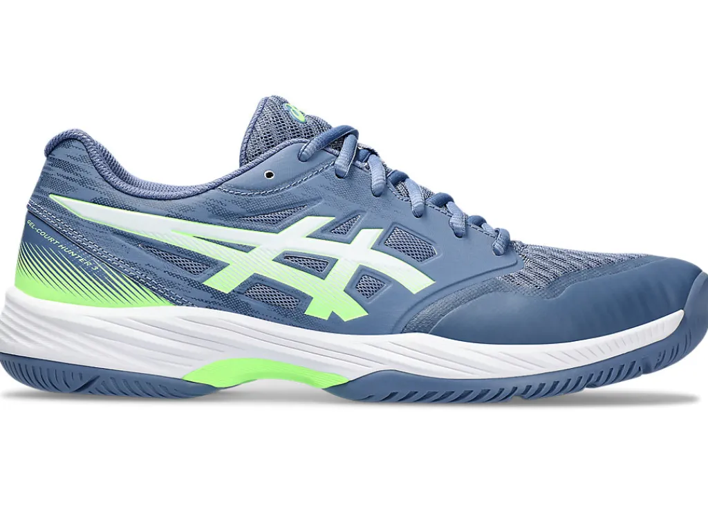 gelcourt_hunter__0.webp ASICS Squash & badminton | Handbal>GEL-COURT HUNTER 3 Denim Blue/Lime Burst