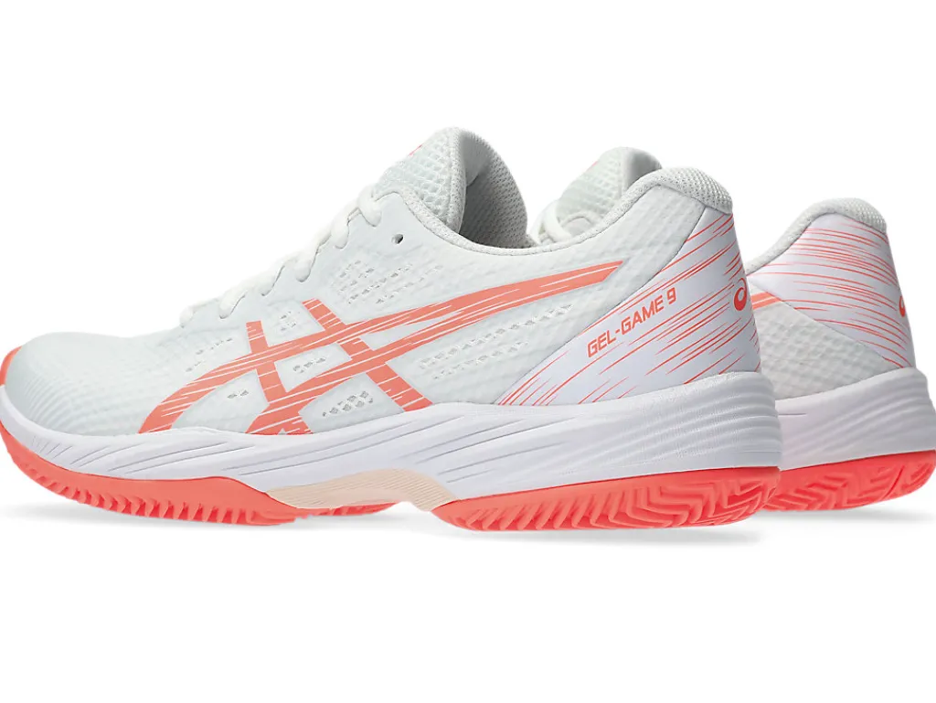 gelgame__clayoc_2-1.webp ASICS Tennisschoenen | Tennis>GEL-GAME 9 CLAY/OC White/Sun Coral