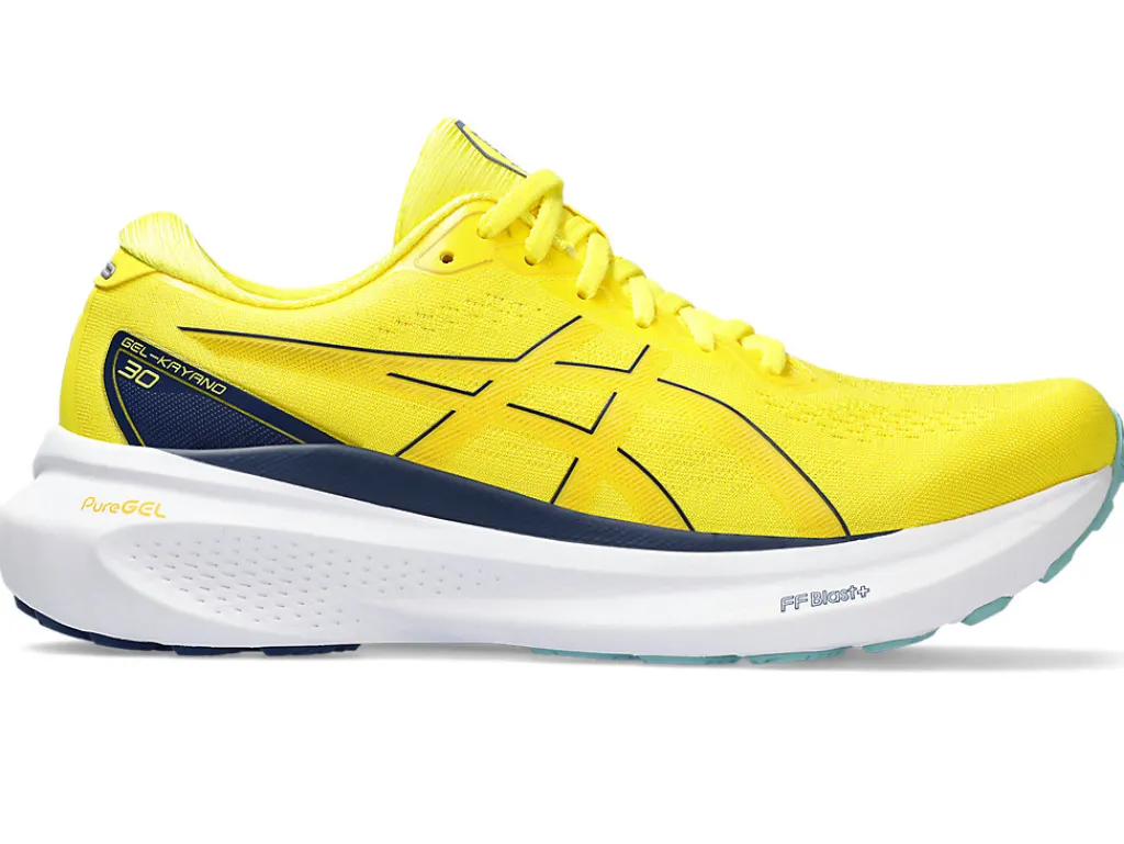 gelkayano__0-11.webp ASICS GEL-KAYANO™ | Hardloopschoenen>GEL-KAYANO 30 Bright Yellow/Blue Expanse