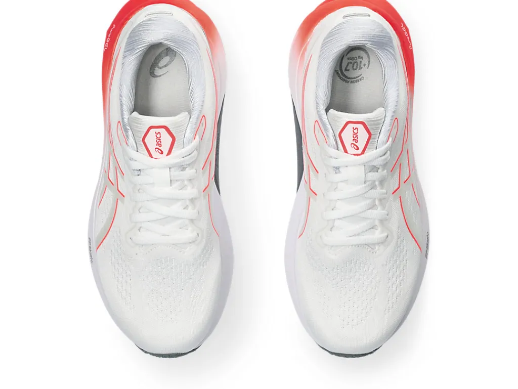 gelkayano__5-13.webp ASICS GEL-KAYANO™ | Hardloopschoenen>GEL-KAYANO 30 White/Sunrise Red