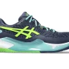 ASICS Padel | Schoenen>GEL-RESOLUTION 9 PADEL Thunder Blue/Electric Lime