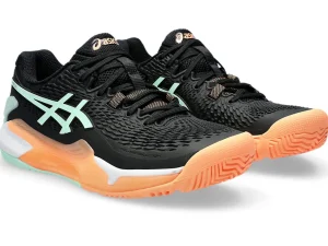 ASICS Padel | Padel>GEL-RESOLUTION 9 PADEL Black/Mint Tint