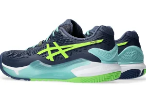 ASICS Padel | Schoenen>GEL-RESOLUTION 9 PADEL Thunder Blue/Electric Lime