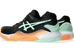 ASICS Padel | Padel>GEL-RESOLUTION 9 PADEL Black/Mint Tint