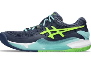 ASICS Padel | Schoenen>GEL-RESOLUTION 9 PADEL Thunder Blue/Electric Lime