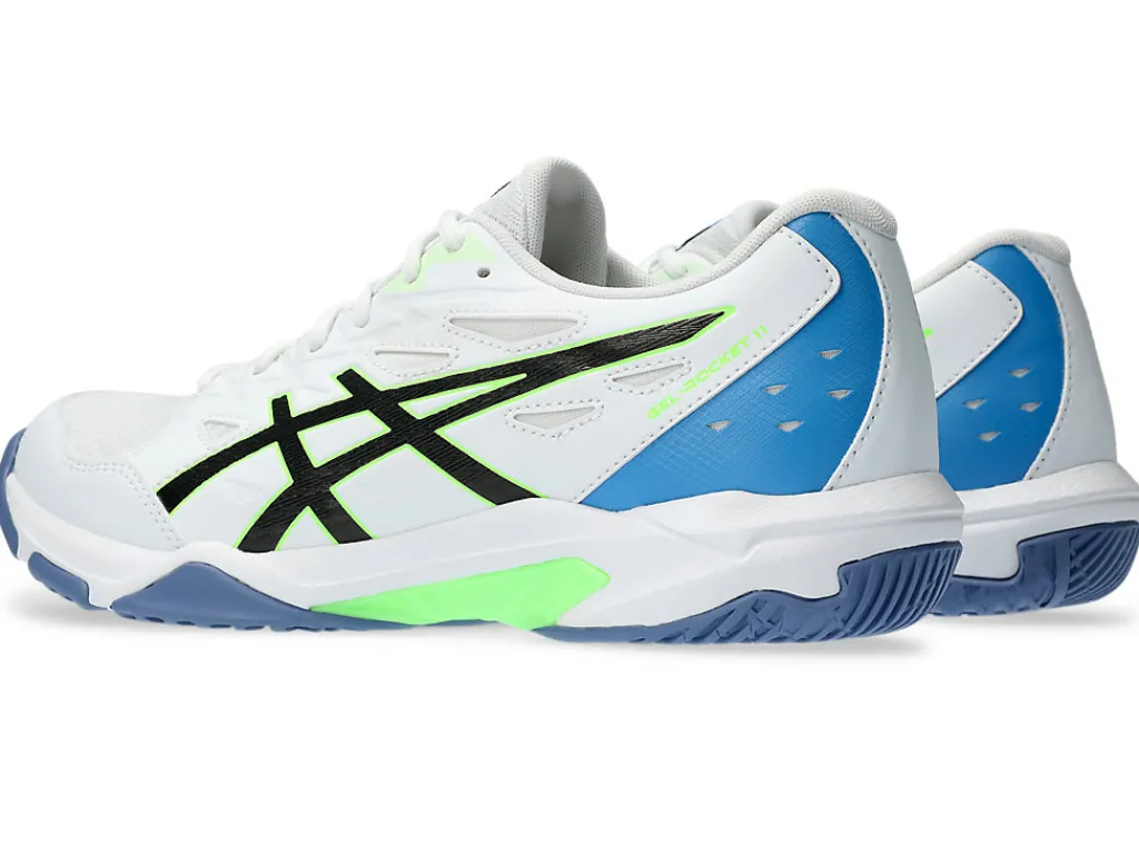 gelrocket__2-3.webp ASICS Squash & badminton | Handbal>GEL-ROCKET 11 White/Lime Burst