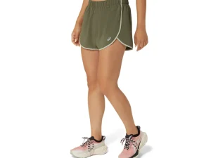 ASICS Kleding | Hardlopen>ICON 4IN SHORT Mantle Green