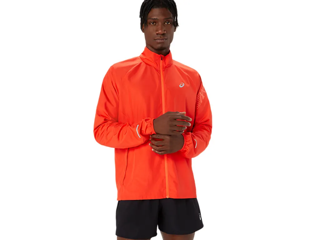 icon_jacket_0.webp ASICS Kleding | Hardlopen>ICON JACKET True Red/Sunrise Red