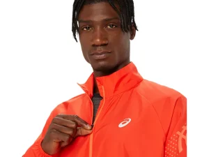 ASICS Kleding | Hardlopen>ICON JACKET True Red/Sunrise Red