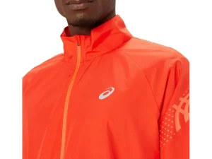 ASICS Kleding | Hardlopen>ICON JACKET True Red/Sunrise Red
