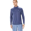 ASICS Kleding | Hardlopen>ICON LS 1/2 ZIP Thunder Blue/Midnight