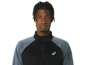 ASICS Kleding | Jassen en vesten>ICON LS 1/2 ZIP Performance Black/Carrier Grey