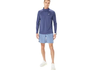 ASICS Kleding | Hardlopen>ICON LS 1/2 ZIP Thunder Blue/Midnight