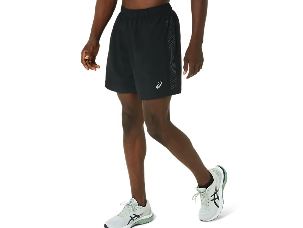icon_short_2.webp ASICS Kleding | Hardlopen>ICON SHORT Performance Black/Carrier Grey
