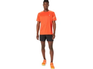 ASICS Kleding | Hardlopen>ICON SS TOP True Red/Sunrise Red