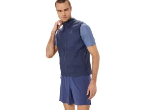 ASICS Kleding | Hardlopen>METARUN PACKABLE GILET Thunder Blue