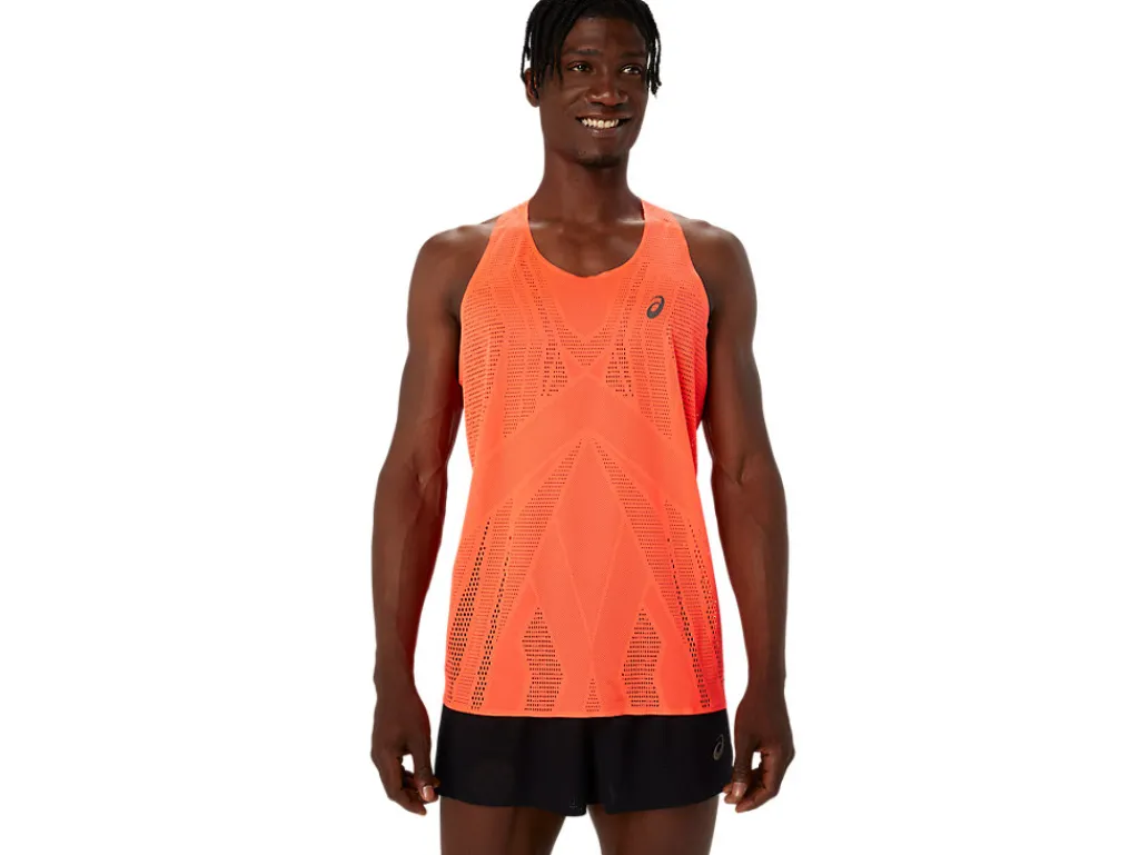 metarun_singlet_0.webp ASICS Hardlopen | Kleding>METARUN SINGLET Sunrise Red