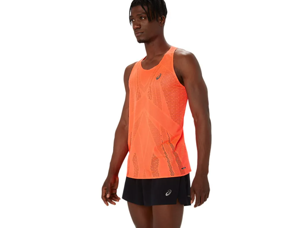metarun_singlet_2.webp ASICS Hardlopen | Kleding>METARUN SINGLET Sunrise Red
