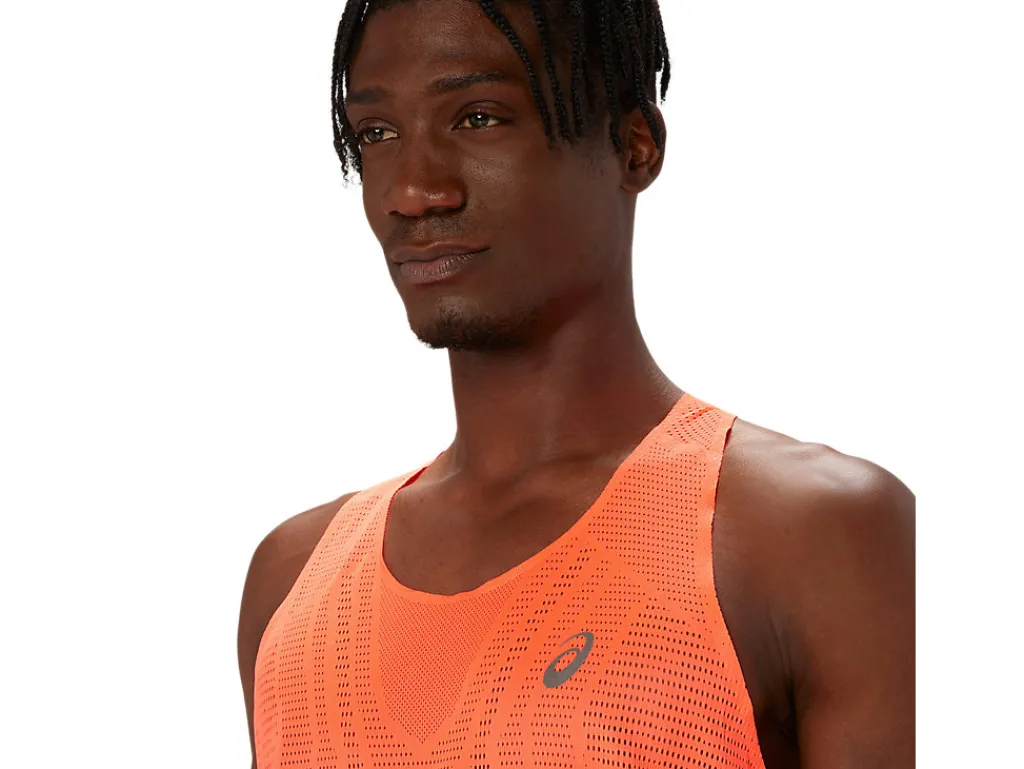 metarun_singlet_3.webp ASICS Hardlopen | Kleding>METARUN SINGLET Sunrise Red