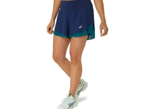 ASICS Kleding | Shorts>NAGINO TENNIS 3.5IN 2-N-1 LAYER SHORT Blue Expanse/Rich Teal