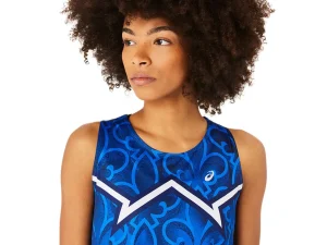 ASICS Kleding | Hardlopen>NATIONS RUN TANK Blue