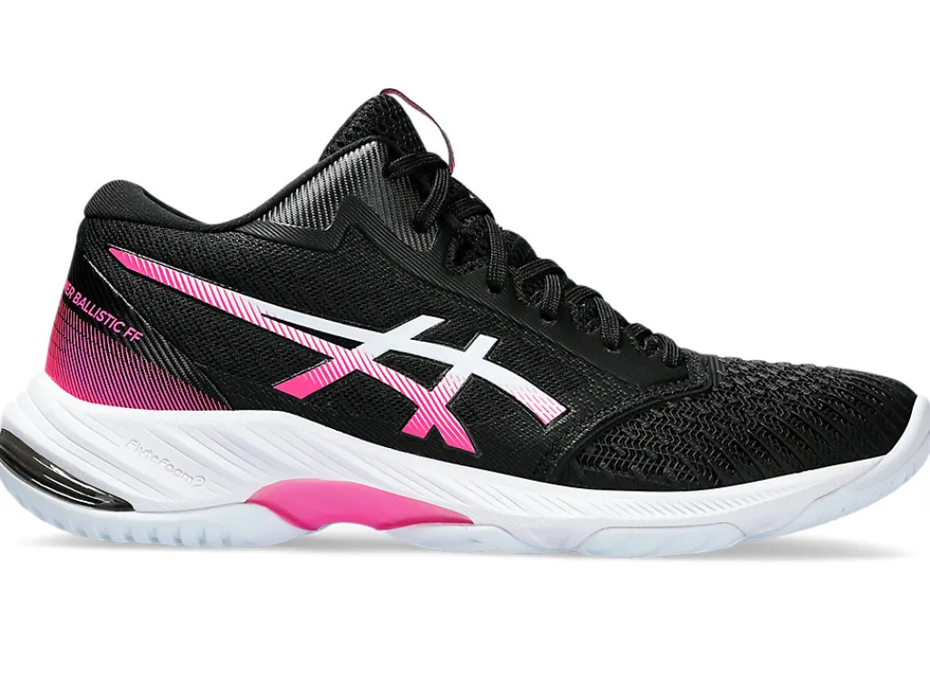 netburner_ballistic_ff_mt_0-1.webp ASICS Netbal | Squash & badminton>NETBURNER BALLISTIC FF MT 3 Black/Hot Pink