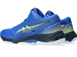 ASICS Netbal | Squash & badminton>NETBURNER BALLISTIC FF MT 3 Illusion Blue/Glow Yellow