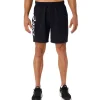 ASICS Shorts | Broeken>OMEGA 7IN SHORT Performance Black/Brilliant White