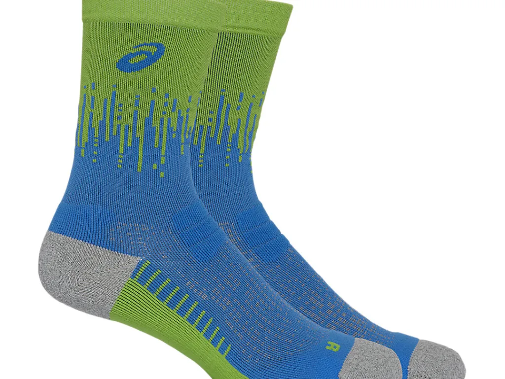 performance_run_sock_crew_0-8.webp ASICS Kleding | Hardlopen>PERFORMANCE RUN SOCK CREW Waterscape/Electric Lime