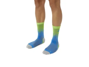 ASICS Kleding | Hardlopen>PERFORMANCE RUN SOCK CREW Waterscape/Electric Lime